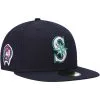 Men's Seattle Mariners New Era Navy 9/11 Memorial Side Patch 59FIFTY Fitted Hat