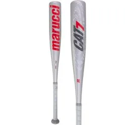 Clearance – Marucci CAT 7 Silver (-10) Junior Big Barrel Baseball Bat: MJBBC72S