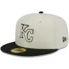 Men's Kansas City Royals New Era Stone/Black Chrome 59FIFTY Fitted Hat -Baseball Shop black kansas city royals chrome 59fifty fitted hat ss5 p 200013213pv 1u ytwzmhcnvsq5a3cvrzztv kx3alnzdgi6tmxlbzkrh