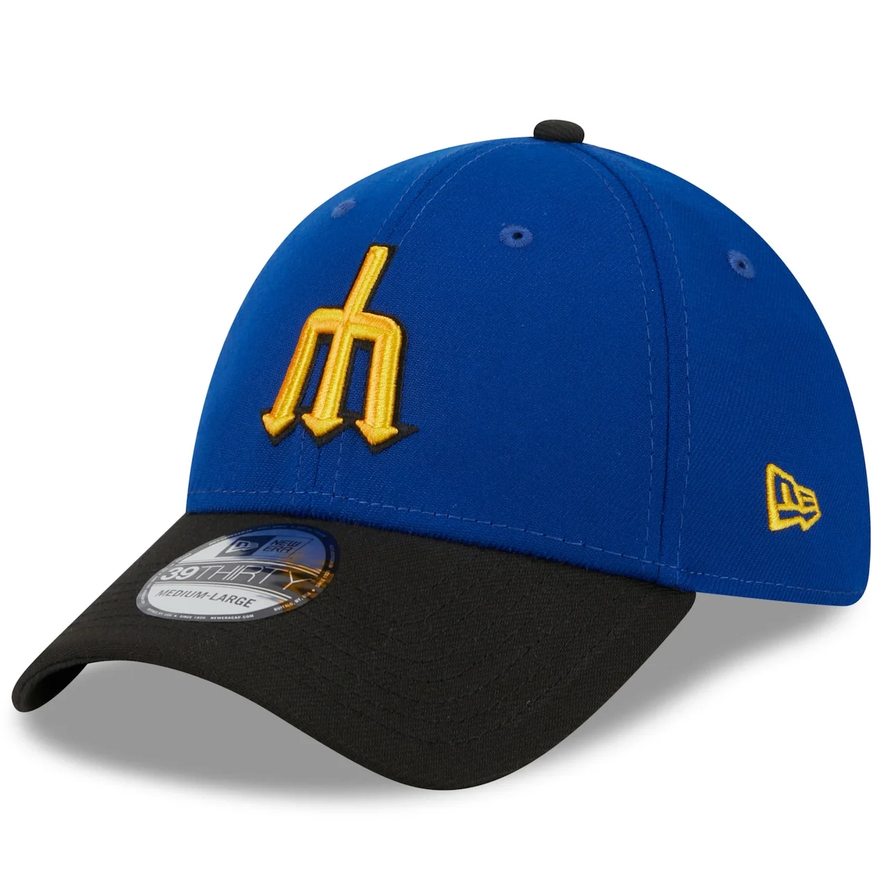 Men's Seattle Mariners New Era Royal/Black 2023 City Connect 39THIRTY Flex Fit Hat 3 Men's Seattle Mariners New Era Royal/Black 2023 City Connect 39THIRTY Flex Fit Hat