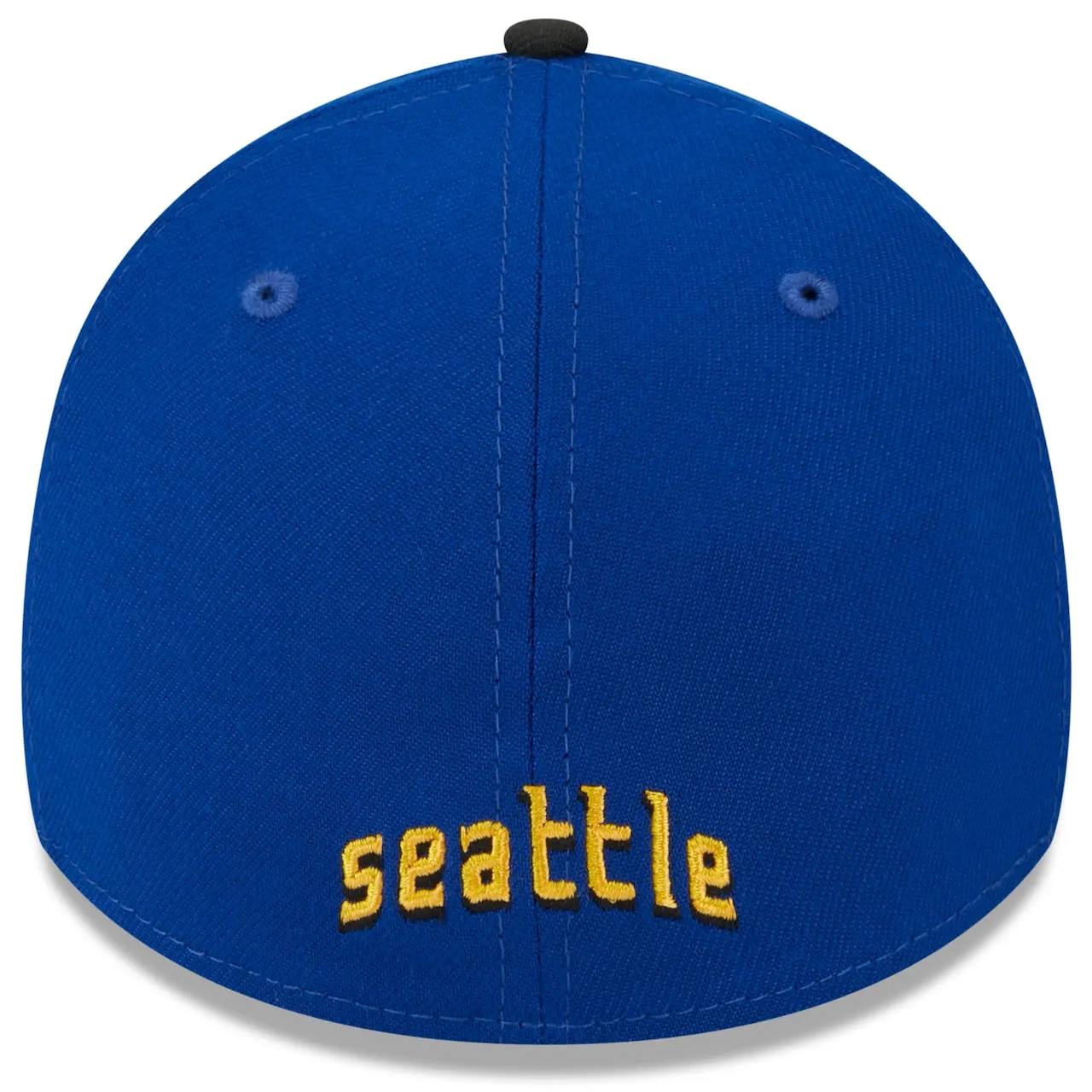 Men's Seattle Mariners New Era Royal/Black 2023 City Connect 39THIRTY Flex Fit Hat 6 Men's Seattle Mariners New Era Royal/Black 2023 City Connect 39THIRTY Flex Fit Hat - Image 4