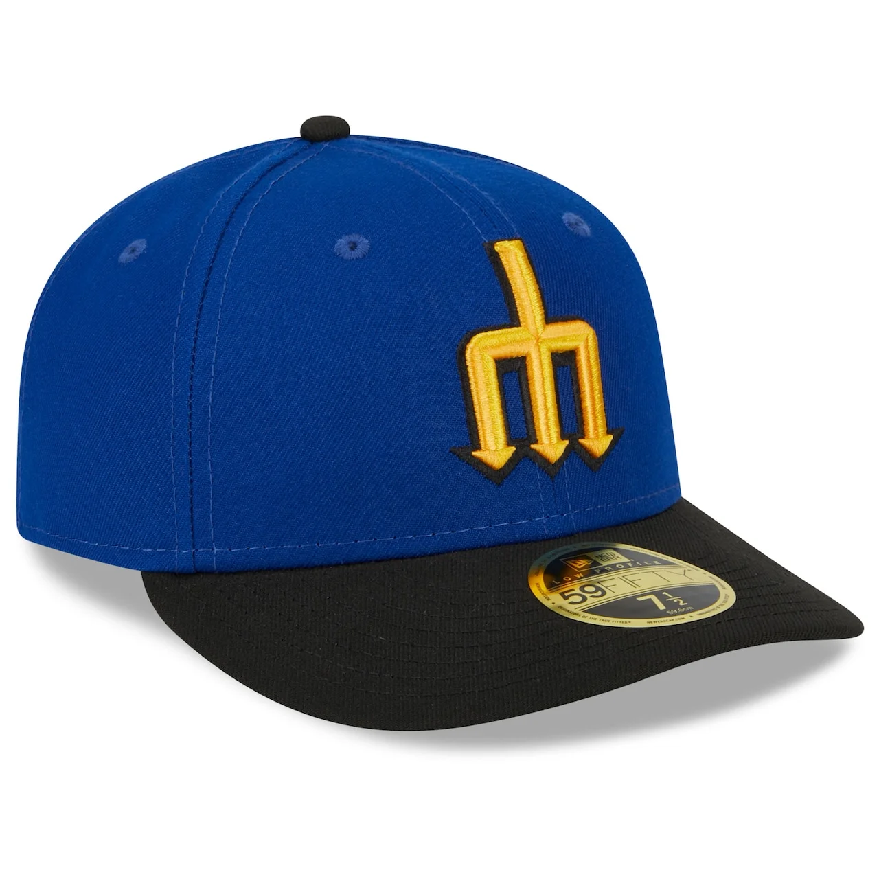 Men's Seattle Mariners New Era Royal/Black 2023 City Connect Low Profile 59FIFTY Fitted Hat 5 Men's Seattle Mariners New Era Royal/Black 2023 City Connect Low Profile 59FIFTY Fitted Hat - Image 3