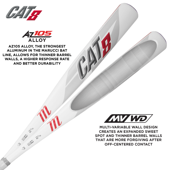 Clearance – Marucci Cat 8 (-8) USSSA Baseball Bat: MSBC88 9 Clearance – Marucci Cat 8 (-8) USSSA Baseball Bat: MSBC88 - Image 7