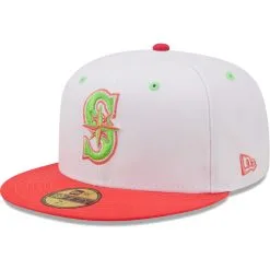 Men's Seattle Mariners New Era White/Coral 25th Anniversary Strawberry Lolli 59FIFTY Fitted Hat -Baseball Shop coral seattle mariners 25th anniversary strawberry lolli 59fifty fitted hat ss5 p 4770944pv 3u 4ibcfkbeqlxzadrhw6qqv o8h72ihmquxuucoedwb5