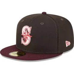 Men's Seattle Mariners New Era Brown/Maroon Chocolate Strawberry 59FIFTY Fitted Hat -Baseball Shop maroon seattle mariners chocolate strawberry 59fifty fitted hat ss5 p 200000324pv 3u qahjek4g3zklcfu5xsbsv kwirdjh9xecv2uwf233g