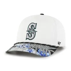 Men's Seattle Mariners '47 White Dark Tropic Hitch Snapback Hat