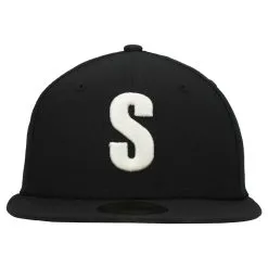 Men's Seattle Mariners New Era Black Cooperstown Collection Turn Back The Clock Steelheads 59FIFTY Fitted Hat -Baseball Shop mens new era black seattle mariners cooperstown collection turn back the clock steelheads 59fifty fitted hat pi4274000 altimages ff 4274745 bf07c2259215d90c4c93alt2 full
