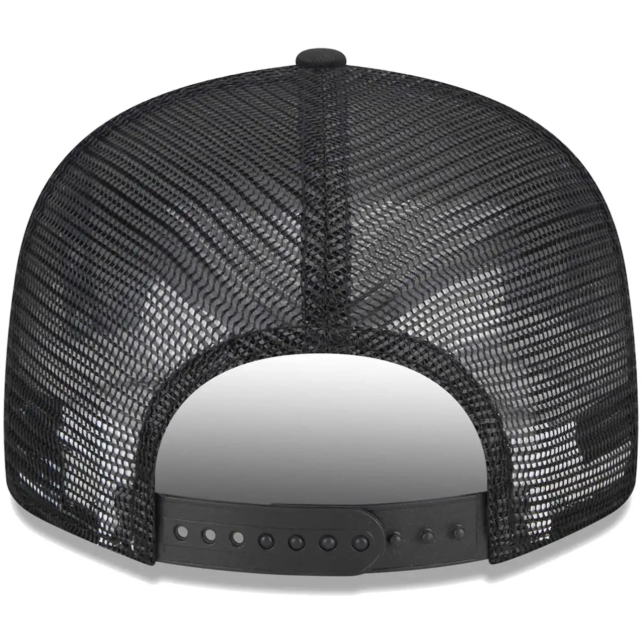 Men's Seattle Mariners New Era Black Scratch Squared Trucker 9FIFTY Snapback Hat 6 Men's Seattle Mariners New Era Black Scratch Squared Trucker 9FIFTY Snapback Hat - Image 4