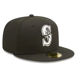 Men's Seattle Mariners New Era Black Team Logo 59FIFTY Fitted Hat 8 Men's Seattle Mariners New Era Black Team Logo 59FIFTY Fitted Hat -Baseball Shop mens new era black seattle mariners team logo 59fifty fitted hat pi4733000 altimages ff 4733499 af34ac399e75007204a9alt3 full