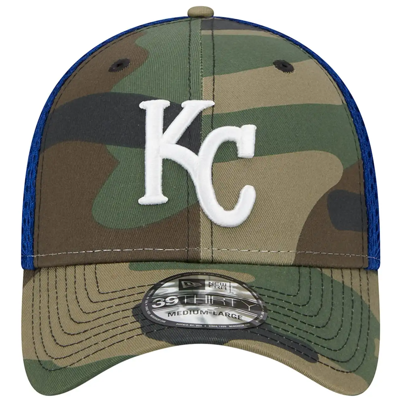 Men's Kansas City Royals New Era Camo Team Neo 39THIRTY Flex Hat 4 Men's Kansas City Royals New Era Camo Team Neo 39THIRTY Flex Hat - Image 2