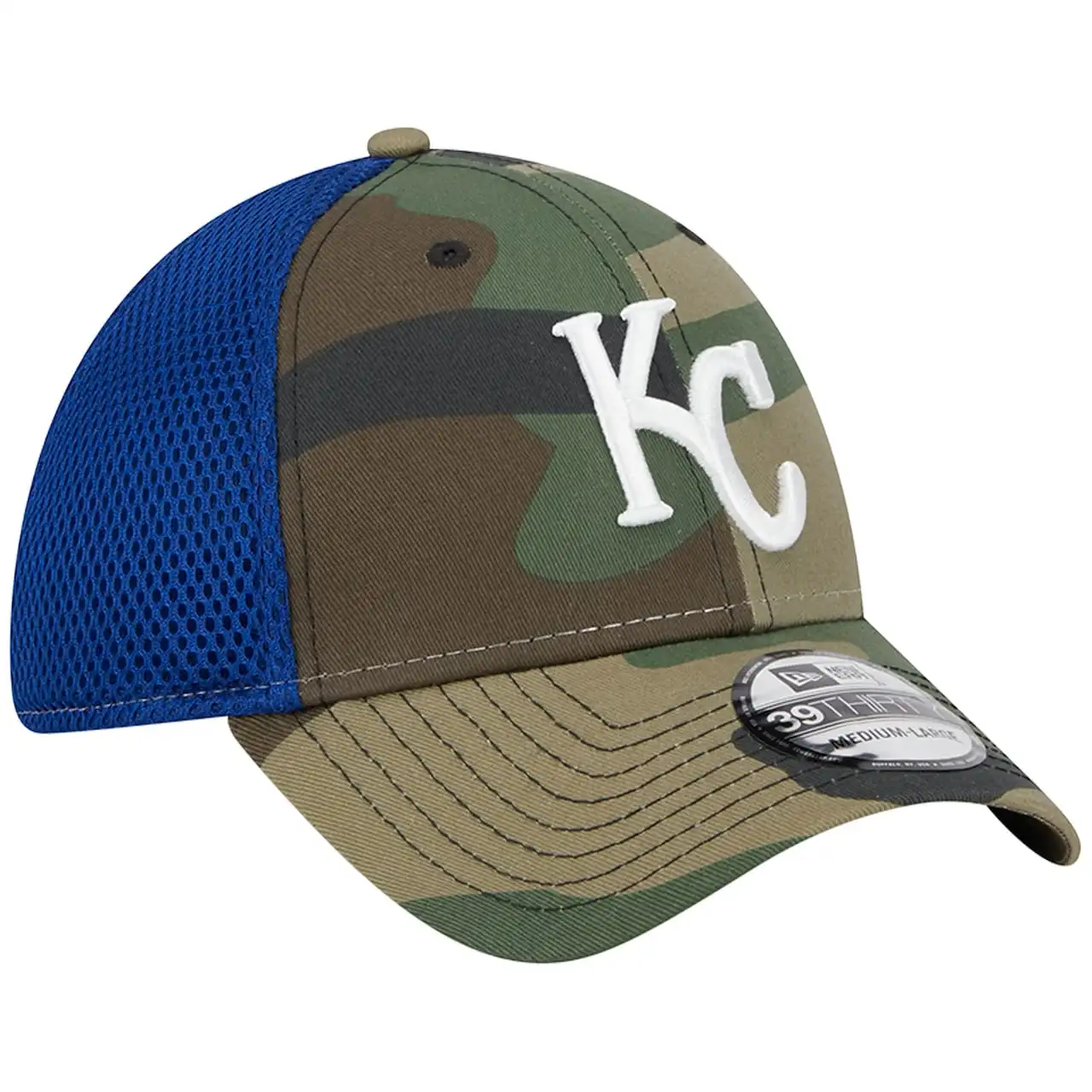 Men's Kansas City Royals New Era Camo Team Neo 39THIRTY Flex Hat 5 Men's Kansas City Royals New Era Camo Team Neo 39THIRTY Flex Hat - Image 3