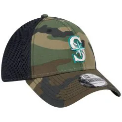 Men's Seattle Mariners New Era Camo Team Neo 39THIRTY Flex Hat -Baseball Shop mens new era camo seattle mariners team neo 39thirty flex hat ss5 p 5002335pv 3u ll21msw7x6ifdtph5r4mv qkvy72fe7a96p0vnbfnu