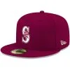 Men's Seattle Mariners New Era Cardinal White Logo 59FIFTY Fitted Hat 2 Men's Seattle Mariners New Era Cardinal White Logo 59FIFTY Fitted Hat -Baseball Shop mens new era cardinal seattle mariners white logo 59fifty fitted hat pi4208000 altimages ff 4208794 a95bedca492c2c653df1alt1 full