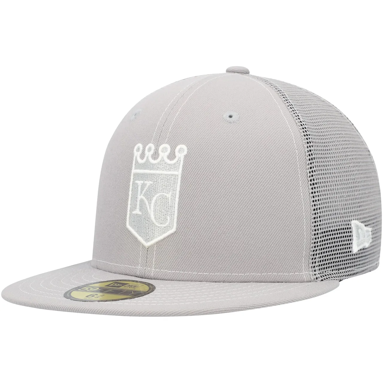 Men's Kansas City Royals New Era Gray 2023 On-Field Batting Practice 59FIFTY Fitted Hat 3 Men's Kansas City Royals New Era Gray 2023 On-Field Batting Practice 59FIFTY Fitted Hat