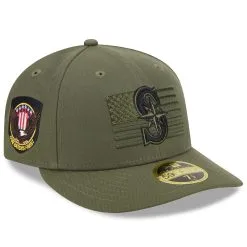 Men's Seattle Mariners New Era Green 2023 Armed Forces Day Low Profile 59FIFTY Fitted Hat