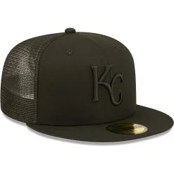 Men's Kansas City Royals New Era Blackout Trucker 59FIFTY Fitted Hat -Baseball Shop mens new era kansas city royals blackout trucker 59fifty fitted hat pi4582000 altimages ff 4582693 a584c63a5ffd29965174alt3 full