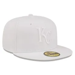 Men's Kansas City Royals New Era White On White 59FIFTY Fitted Hat -Baseball Shop mens new era kansas city royals white on white 59fifty fitted hat pi4731000 altimages ff 4731065 4feebcdac14fcb330d8aalt3 full