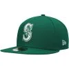 Men's Seattle Mariners New Era Kelly Green White Logo 59FIFTY Fitted Hat -Baseball Shop mens new era kelly green seattle mariners white logo 59fifty fitted hat pi4708000 altimages ff 4708055 484317c971bc426309f9alt1 full
