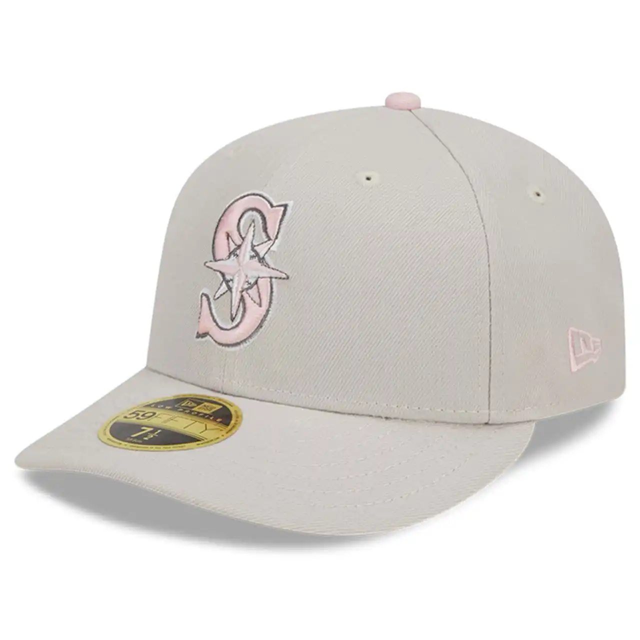 Men's Seattle Mariners New Era Khaki 2023 Mother's Day Low Profile 59FIFTY Fitted Hat 5 Men's Seattle Mariners New Era Khaki 2023 Mother's Day Low Profile 59FIFTY Fitted Hat - Image 3