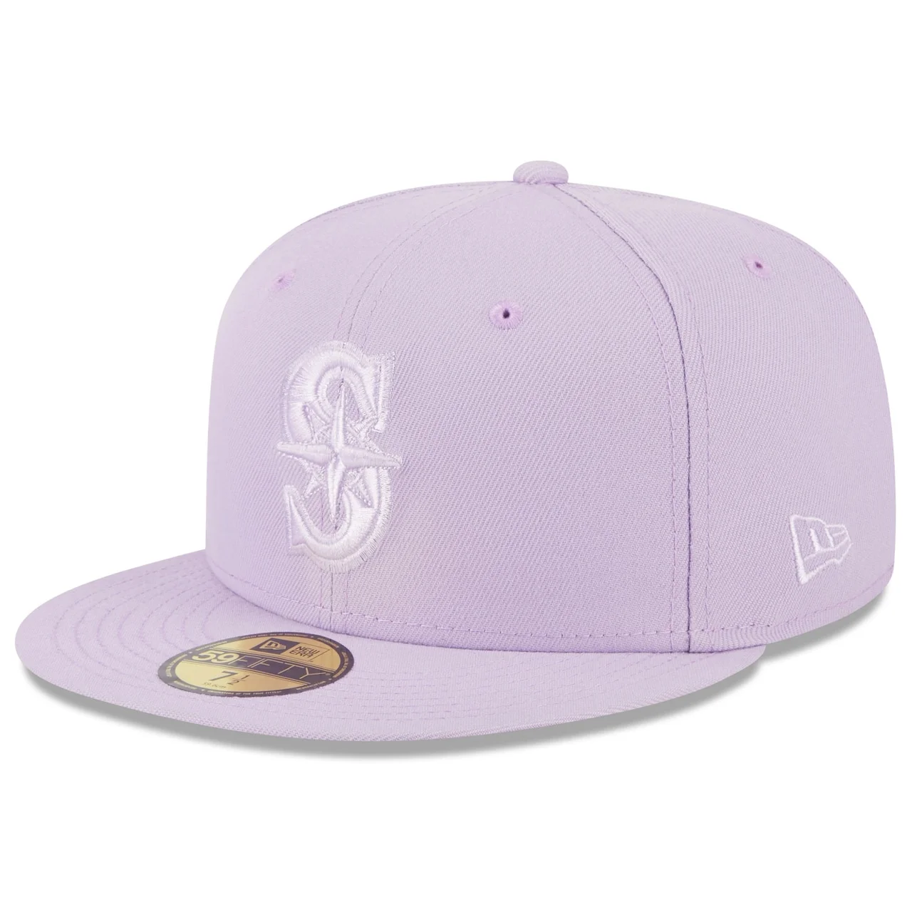 Men's Seattle Mariners New Era Lavender 2023 Spring Color Basic 59FIFTY Fitted Hat 3 Men's Seattle Mariners New Era Lavender 2023 Spring Color Basic 59FIFTY Fitted Hat