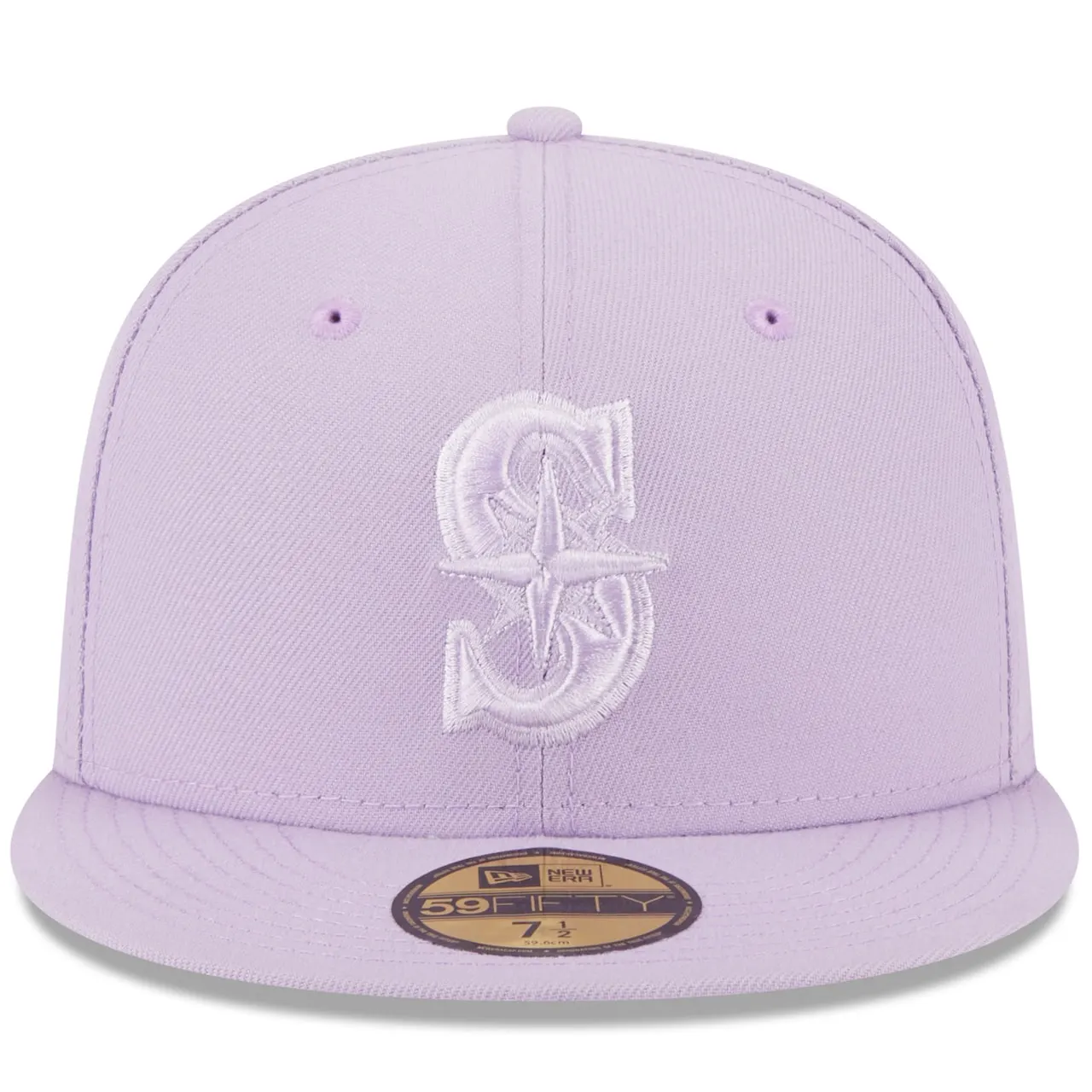 Men's Seattle Mariners New Era Lavender 2023 Spring Color Basic 59FIFTY Fitted Hat 4 Men's Seattle Mariners New Era Lavender 2023 Spring Color Basic 59FIFTY Fitted Hat - Image 2