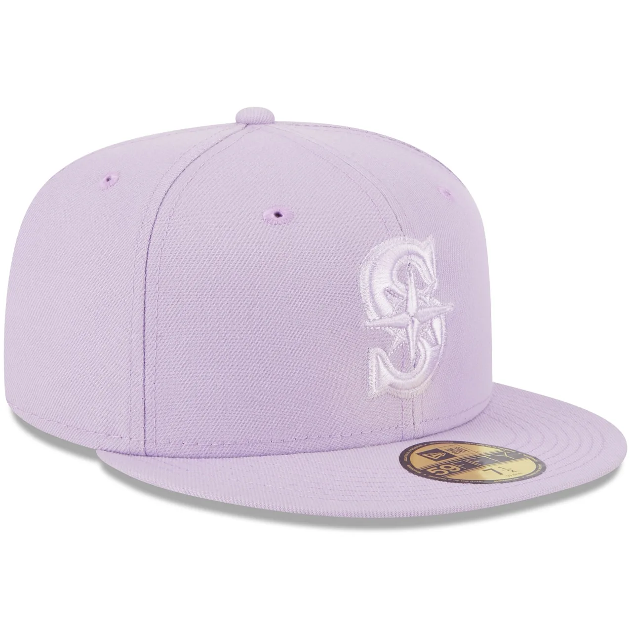 Men's Seattle Mariners New Era Lavender 2023 Spring Color Basic 59FIFTY Fitted Hat 5 Men's Seattle Mariners New Era Lavender 2023 Spring Color Basic 59FIFTY Fitted Hat - Image 3