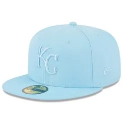 Men's Kansas City Royals New Era Light Blue 2023 Spring Color Basic 59FIFTY Fitted Hat