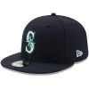 Men's Seattle Mariners New Era Navy Authentic Collection On Field 59FIFTY Fitted Hat -Baseball Shop mens new era navy seattle mariners authentic collection on field 59fifty fitted hat pi2659000 altimages ff 2659206alt1 full