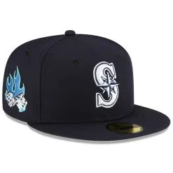 Men's Seattle Mariners New Era Navy FEATURE X MLB 59FIFTY Fitted Hat