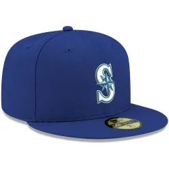 Men's Seattle Mariners New Era Royal White Logo 59FIFTY Fitted Hat -Baseball Shop mens new era royal seattle mariners white logo 59fifty fitted hat pi4208000 altimages ff 4208740 5190eb3bc705ba90a8f3alt3 full