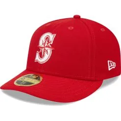 Men's Seattle Mariners New Era Scarlet Low Profile 59FIFTY Fitted Hat