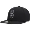 Men's Seattle Mariners New Era Black On Black Dub 59FIFTY Fitted Hat -Baseball Shop mens new era seattle mariners black on black dub 59fifty fitted hat ss5 p 4799933pv 1u az3ihqzxmlee48so5uzxv j9fg3zowixujtebombes