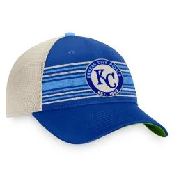 Men's Kansas City Royals Fanatics Branded Royal/Natural True Classic Retro Striped Trucker Snapback Hat -Baseball Shop natural kansas city royals true classic retro striped trucker snapback hat pi4499000 altimages ff 4499059 51bae1c11b603f309bd1alt3 full