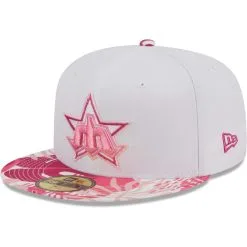 Men's Seattle Mariners New Era White/Pink Flamingo 59FIFTY Fitted Hat