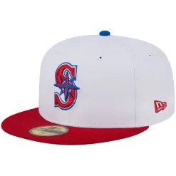 Men's Seattle Mariners New Era White/Red Undervisor 59FIFTY Fitted Hat -Baseball Shop red seattle mariners undervisor 59fifty fitted hat ss5 p 200016052pv 3u xzzj70gbzktfvcbdnwwyv jcy9lqe1gflwh4mo36o3