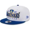 Men's Seattle Mariners New Era White/Royal Crest 9FIFTY Snapback Hat