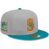 Men's Seattle Mariners New Era Gray/Teal 59FIFTY Fitted Hat 2 Men's Seattle Mariners New Era Gray/Teal 59FIFTY Fitted Hat -Baseball Shop teal seattle mariners 59fifty fitted hat ss5 p 200013139pv 1u kbrgwomb0scayw1aedlev z9gdu6rmbht1h1wtjit3