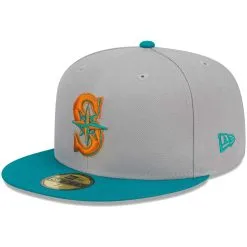 Men's Seattle Mariners New Era Gray/Teal 59FIFTY Fitted Hat -Baseball Shop teal seattle mariners 59fifty fitted hat ss5 p 200013139pv 3u kbrgwomb0scayw1aedlev klclejvmxsig8eymwoj1